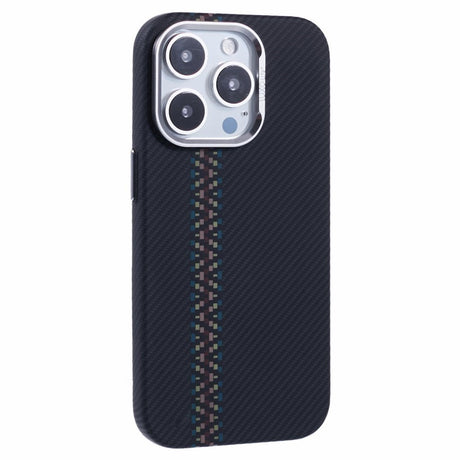 EIDERWOOD Mønstret Carbon Cover - iPhone 15 Pro - MagSafe Kompatibel - Dark ZigZag Pattern