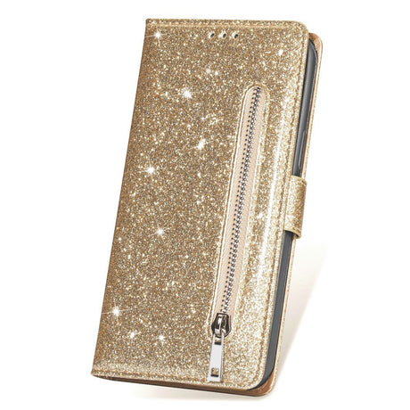 EIDERWOOD Samsung Galaxy S25 Glimmer Flip Cover m. Lynlåslomme & Ståfunktion - Guld