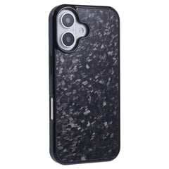 EIDERWOOD iPhone 16 Non-Slip Carbon Fiber Cover - MagSafe Kompatibelt - Sort