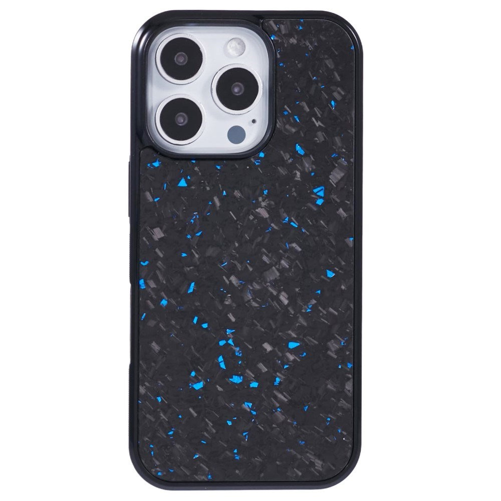 EIDERWOOD iPhone 16 Pro Non-Slip Carbon Fiber Cover - MagSafe Kompatibelt - Blå