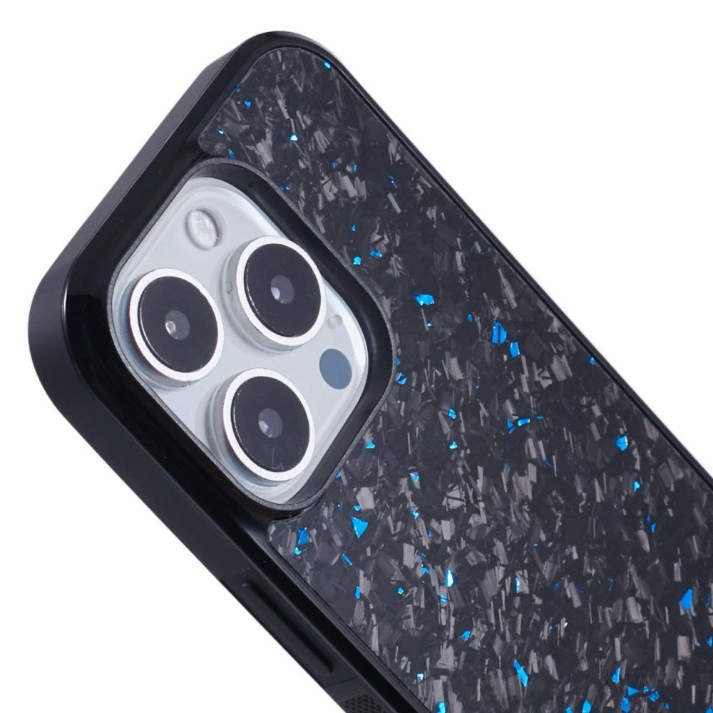 EIDERWOOD iPhone 16 Pro Non-Slip Carbon Fiber Cover - MagSafe Kompatibelt - Blå