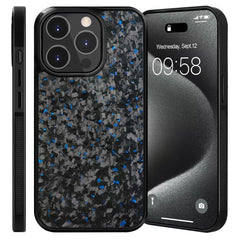 EIDERWOOD iPhone 14 Pro Aramid Fiber Bagside og Blød Plast cover - Blå