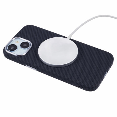 EIDERWOOD Mønstret Carbon Cover - iPhone 14 - MagSafe Kompatibel - Black