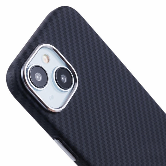 EIDERWOOD Mønstret Carbon Cover - iPhone 14 - MagSafe Kompatibel - Black