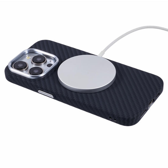 EIDERWOOD Mønstret Carbon Cover - iPhone 14 Pro - MagSafe Kompatibel - Black