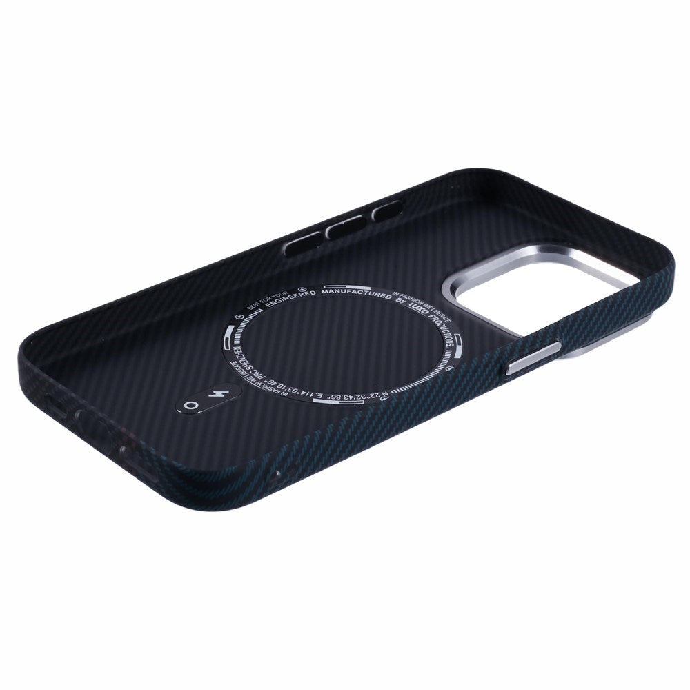 EIDERWOOD Mønstret Carbon Cover - iPhone 14 Pro - MagSafe Kompatibel - Dark Colored Pattern