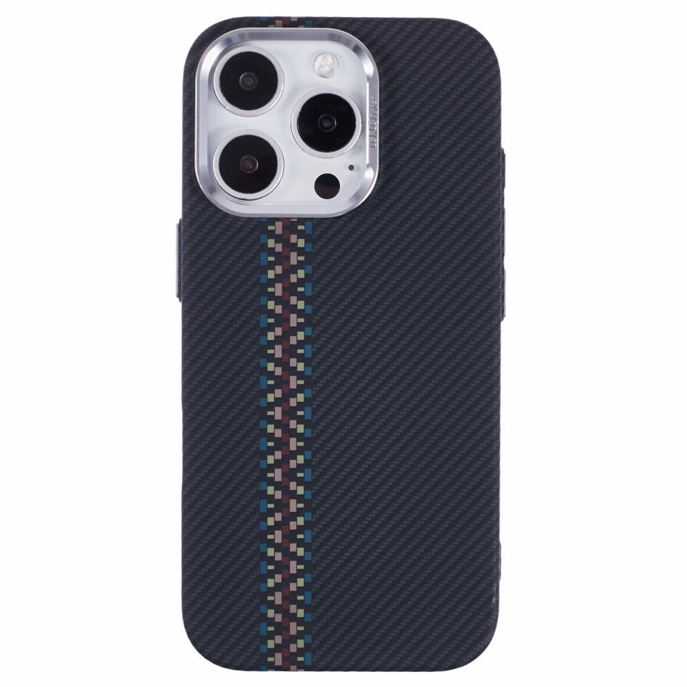 EIDERWOOD Mønstret Carbon Cover - iPhone 14 Pro - MagSafe Kompatibel - Dark ZigZag Pattern