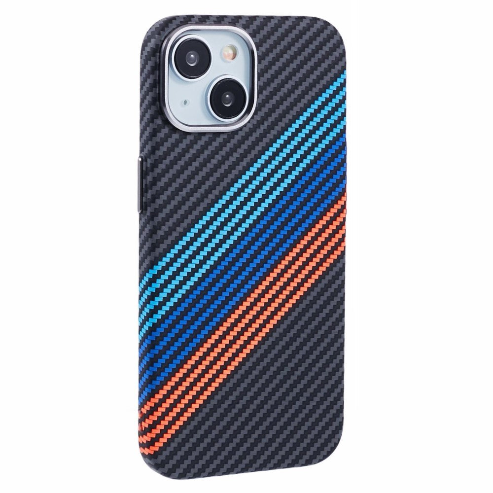 EIDERWOOD Mønstret Carbon Cover - iPhone 13 - MagSafe Kompatibel - Colorful Stripes