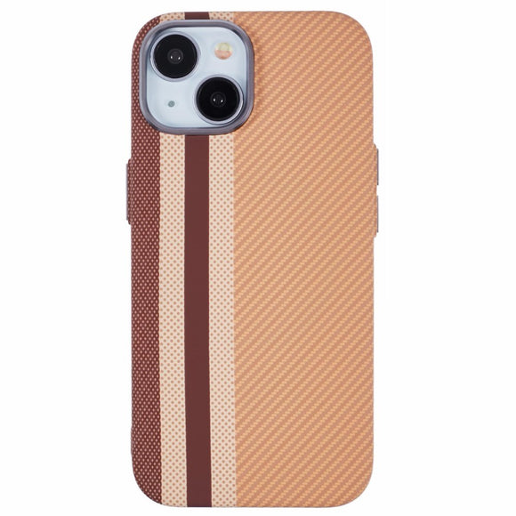 EIDERWOOD Mønstret Carbon Cover - iPhone 13 - MagSafe Kompatibel - Light Stripes