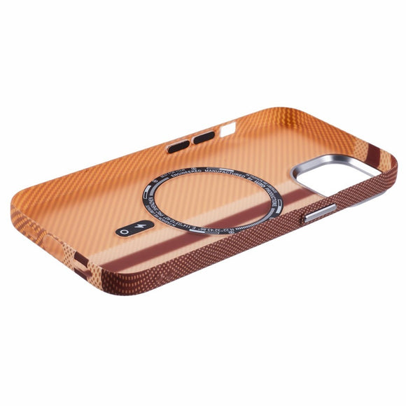 EIDERWOOD Mønstret Carbon Cover - iPhone 13 - MagSafe Kompatibel - Light Stripes
