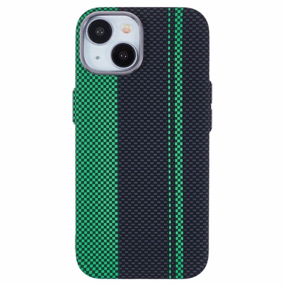EIDERWOOD Mønstret Carbon Cover - iPhone 13 - MagSafe Kompatibel - Green/Black