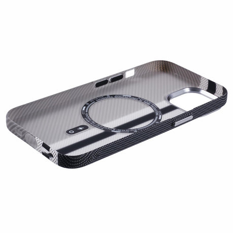 EIDERWOOD Mønstret Carbon Cover - iPhone 13 - MagSafe Kompatibel - Grey Stripes