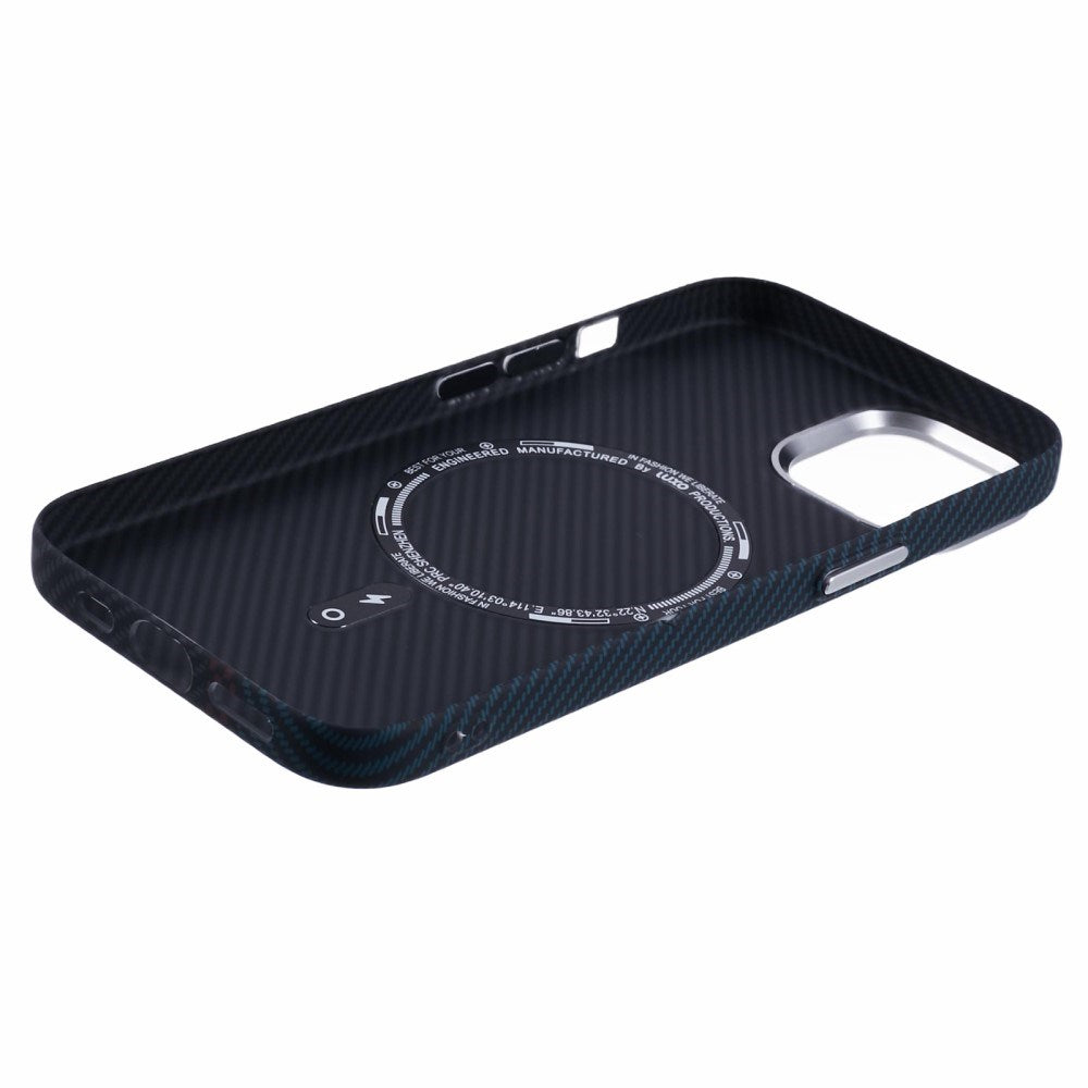 EIDERWOOD Mønstret Carbon Cover - iPhone 13 - MagSafe Kompatibel - Dark Colored Pattern