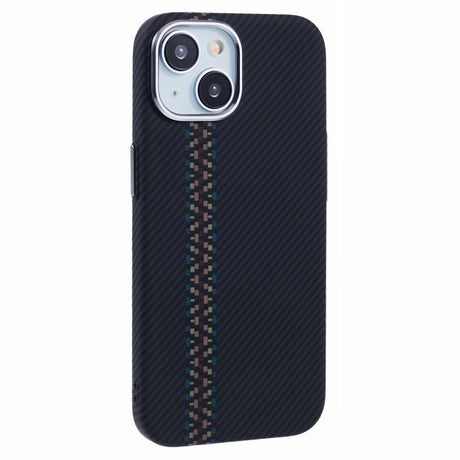 EIDERWOOD Mønstret Carbon Cover - iPhone 13 - MagSafe Kompatibel - Dark ZigZag Pattern