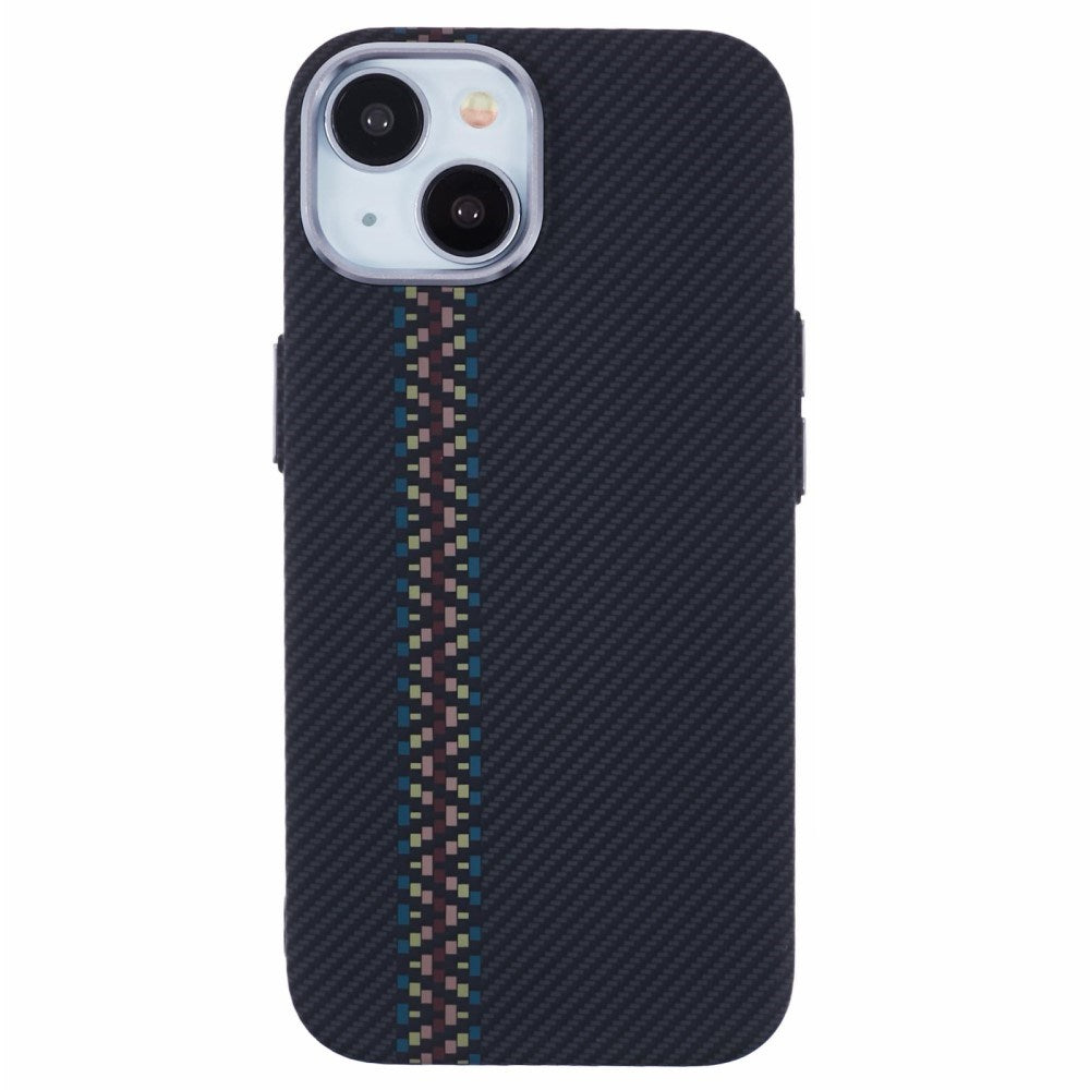 EIDERWOOD Mønstret Carbon Cover - iPhone 13 - MagSafe Kompatibel - Dark ZigZag Pattern