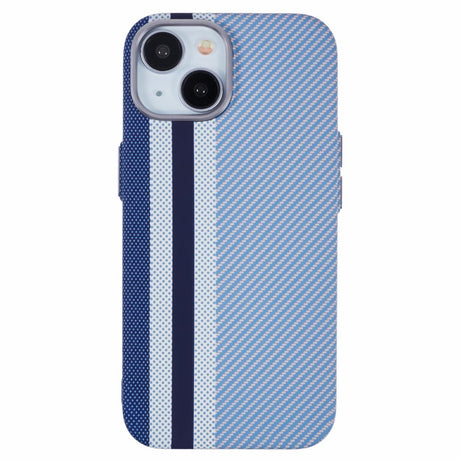 EIDERWOOD Mønstret Carbon Cover - iPhone 13 - MagSafe Kompatibel - Blue Stripes