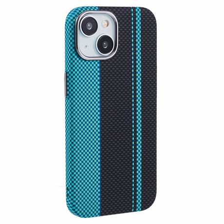 EIDERWOOD Mønstret Carbon Cover - iPhone 13 - MagSafe Kompatibel - Blue/Black