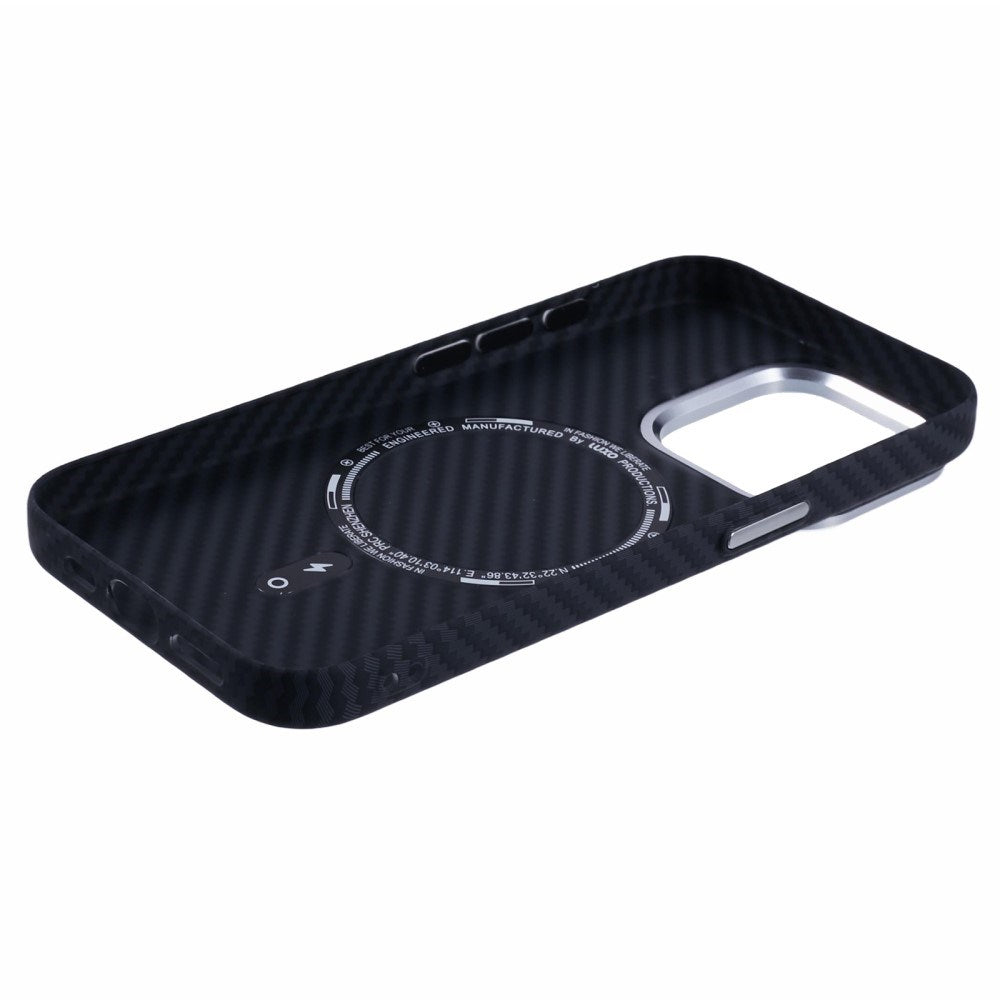 EIDERWOOD Mønstret Carbon Cover - iPhone 13 Pro - MagSafe Kompatibel - Black