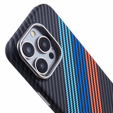 EIDERWOOD Mønstret Carbon Cover - iPhone 13 Pro - MagSafe Kompatibel - Colorful Stripes