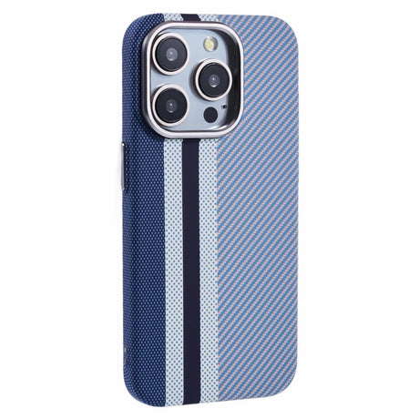 EIDERWOOD Mønstret Carbon Cover - iPhone 13 Pro - MagSafe Kompatibel - Blue Stripes