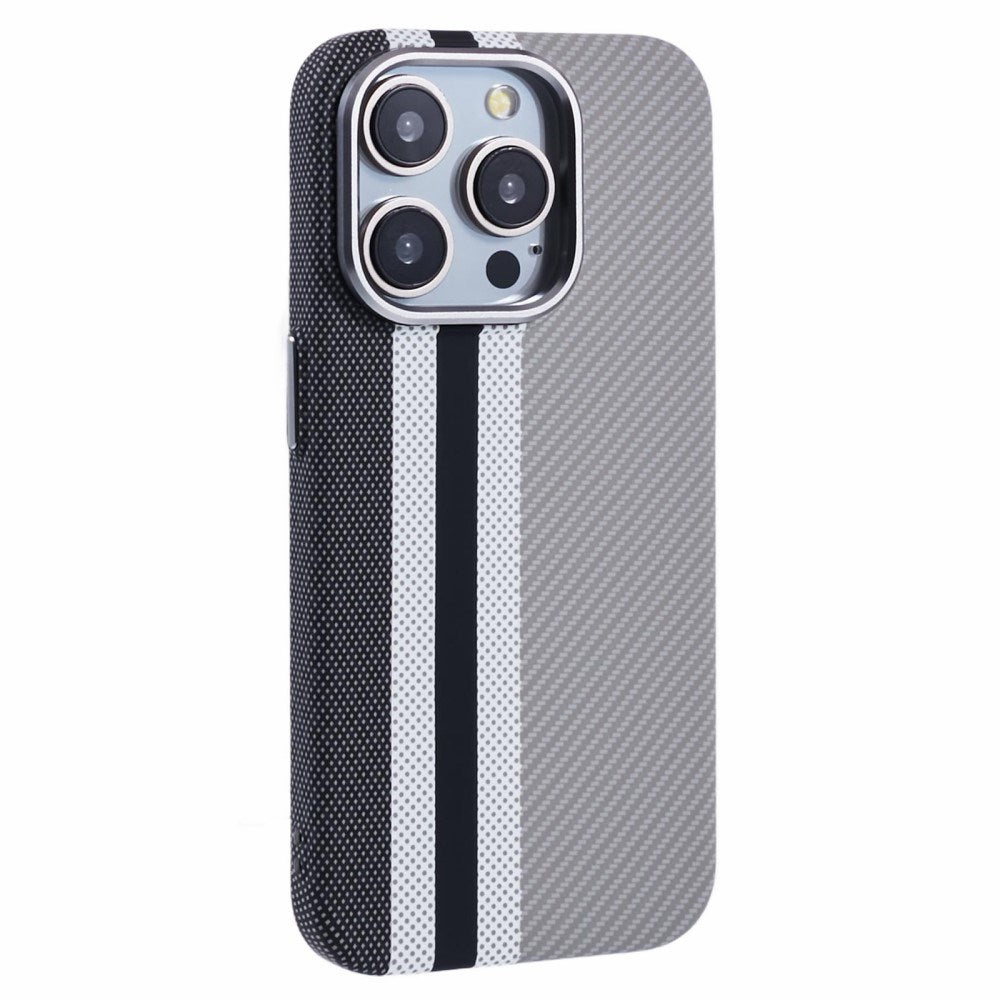 EIDERWOOD Mønstret Carbon Cover - iPhone 12/12 Pro - MagSafe Kompatibel - Grey Stripes
