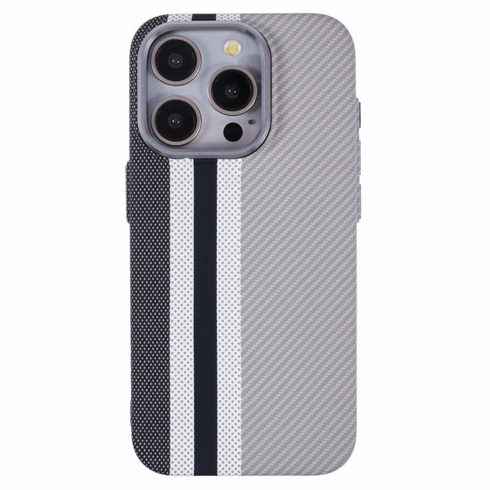 EIDERWOOD Mønstret Carbon Cover - iPhone 12/12 Pro - MagSafe Kompatibel - Grey Stripes