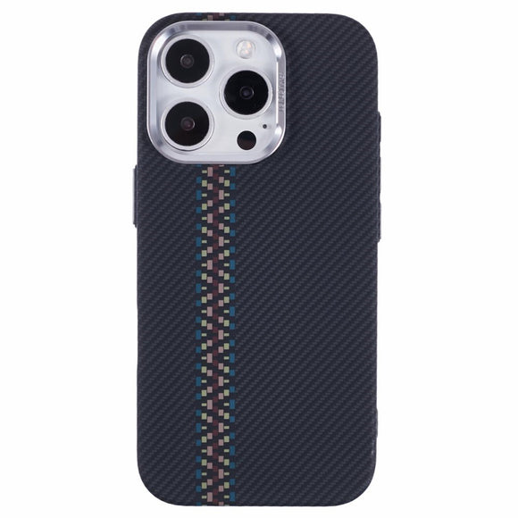 EIDERWOOD Mønstret Carbon Cover - iPhone 12/12 Pro - MagSafe Kompatibel - Dark ZigZag Pattern