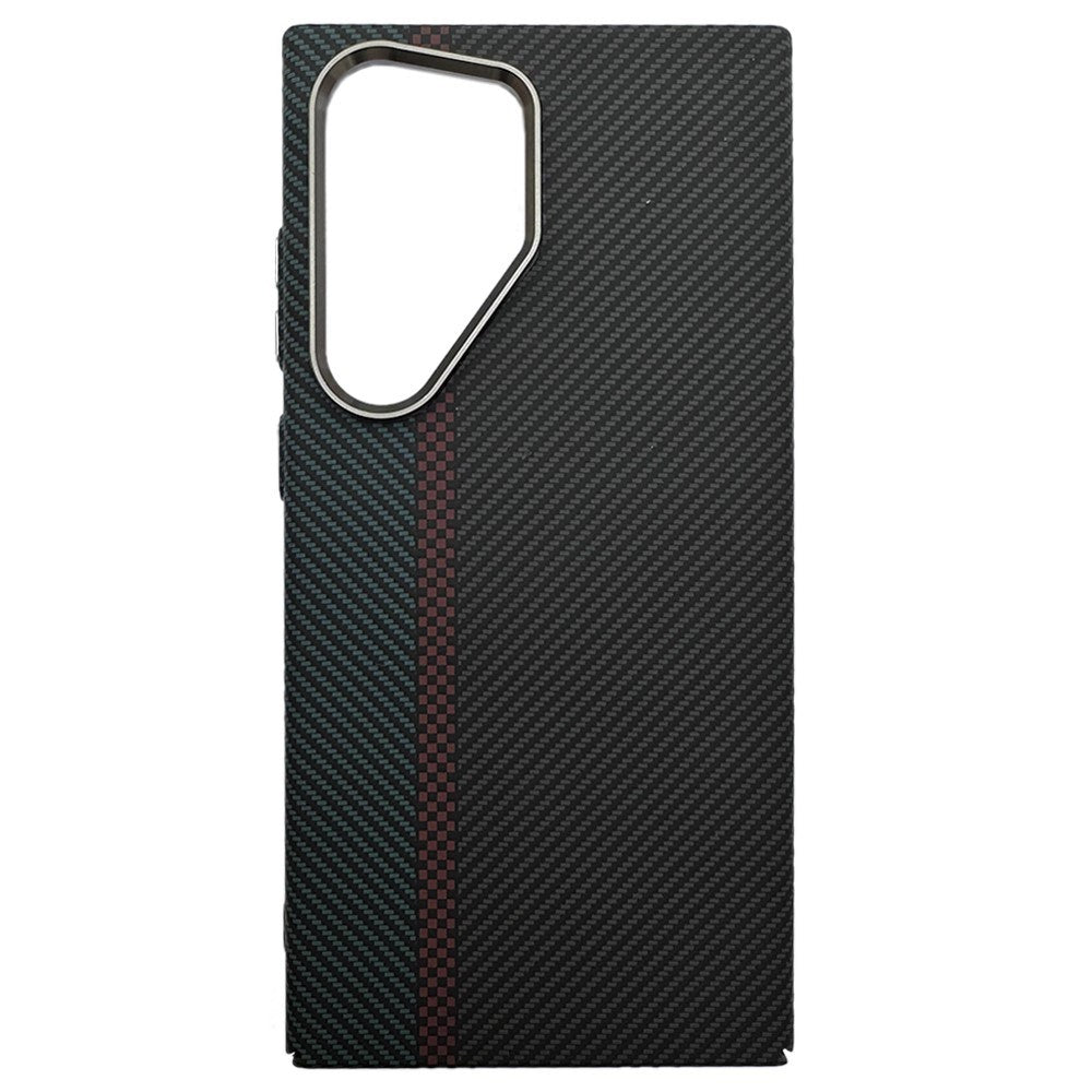 EIDERWOOD Mønstret Carbon Cover - Samsung Galaxy S23 Ultra - MagSafe Kompatibel - Dark Colored Pattern