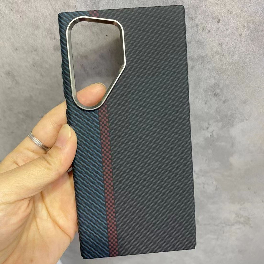 EIDERWOOD Mønstret Carbon Cover - Samsung Galaxy S23 Ultra - MagSafe Kompatibel - Dark Colored Pattern