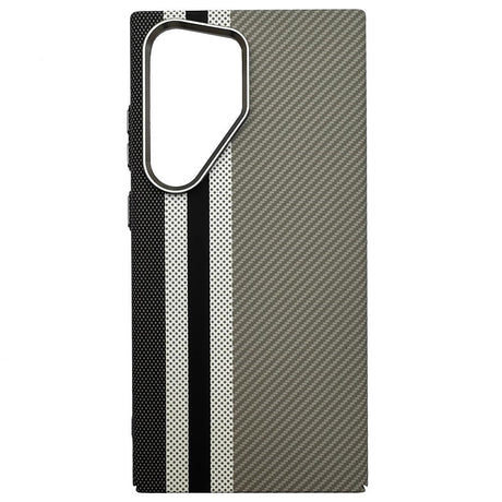 EIDERWOOD Mønstret Carbon Cover - Samsung Galaxy S24 Ultra - MagSafe Kompatibel - Grey Stripes