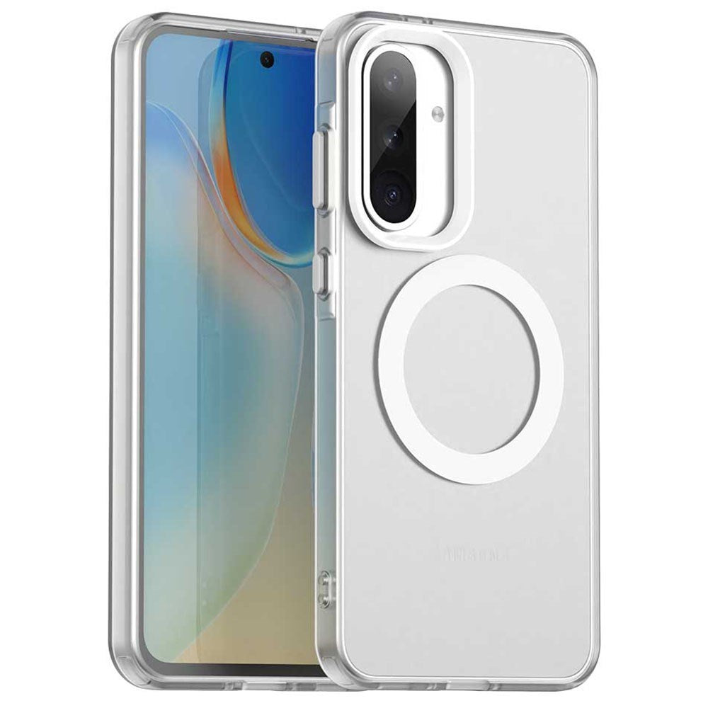 EIDERWOOD Samsung Galaxy A36 (5G) Hybrid Plast Cover - MagSafe Kompatibel - Gennemsigtig / Hvid