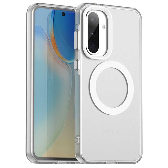 EIDERWOOD Samsung Galaxy A36 (5G) Hybrid Plast Cover - MagSafe Kompatibel - Gennemsigtig / Hvid