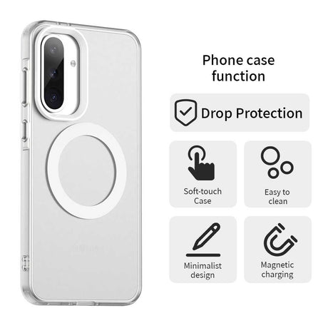 EIDERWOOD Samsung Galaxy A36 (5G) Hybrid Plast Cover - MagSafe Kompatibel - Gennemsigtig / Hvid