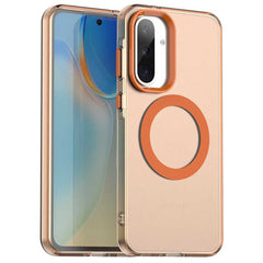 EIDERWOOD Samsung Galaxy A36 (5G) Hybrid Plast Cover - MagSafe Kompatibel - Gennemsigtig / Orange