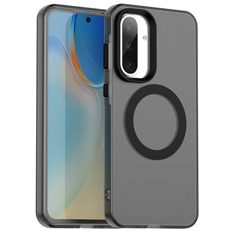 EIDERWOOD Samsung Galaxy A36 (5G) Hybrid Plast Cover - MagSafe Kompatibel - Gennemsigtig / Sort