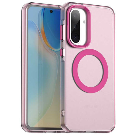 EIDERWOOD Samsung Galaxy A36 (5G) Hybrid Plast Cover - MagSafe Kompatibel - Gennemsigtig / Lyserød