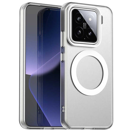 EIDERWOOD Xiaomi 15 Hybrid Plast Cover - MagSafe Kompatibel - Gennemsigtig / Hvid