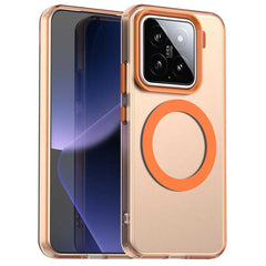 EIDERWOOD Xiaomi 15 Hybrid Plast Cover - MagSafe Kompatibel - Gennemsigtig / Orange