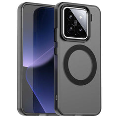 EIDERWOOD Xiaomi 15 Hybrid Plast Cover - MagSafe Kompatibel - Gennemsigtig / Sort