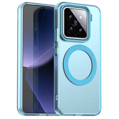 EIDERWOOD Xiaomi 15 Hybrid Plast Cover - MagSafe Kompatibel - Gennemsigtig / Blå