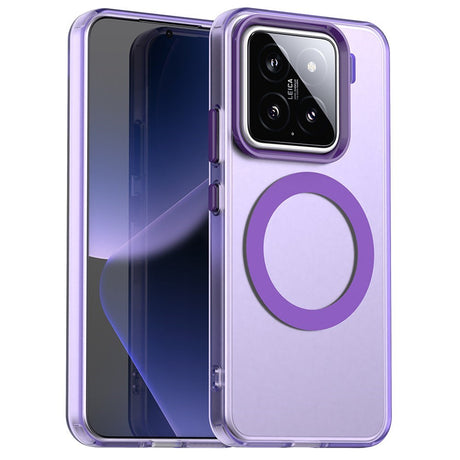 EIDERWOOD Xiaomi 15 Hybrid Plast Cover - MagSafe Kompatibel - Gennemsigtig / Lilla