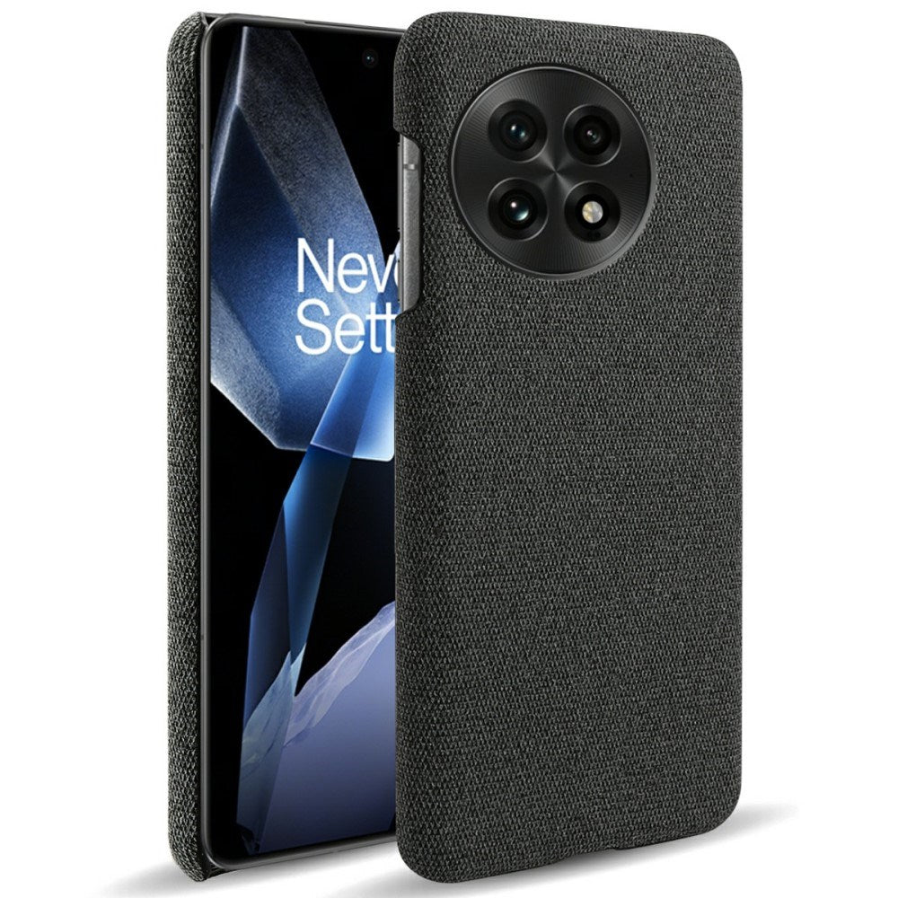 EIDERWOOD Stofbetrukket Plastik Cover - OnePlus 13 - Sort