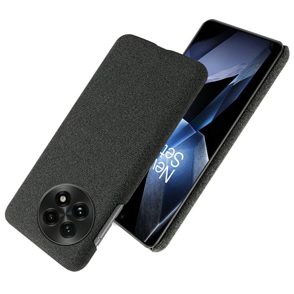 EIDERWOOD Stofbetrukket Plastik Cover - OnePlus 13 - Sort