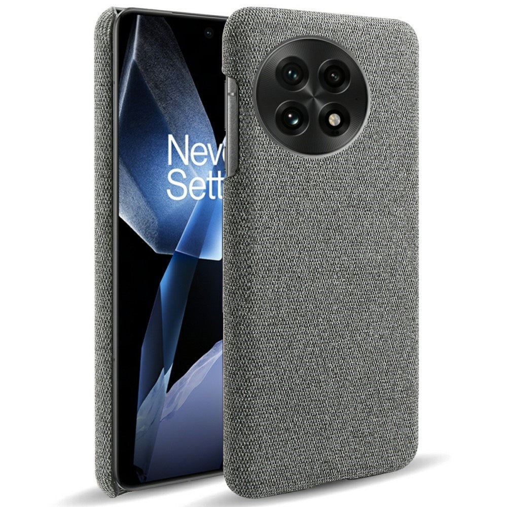 EIDERWOOD Stofbetrukket Plastik Cover - OnePlus 13 - Mørkegrå