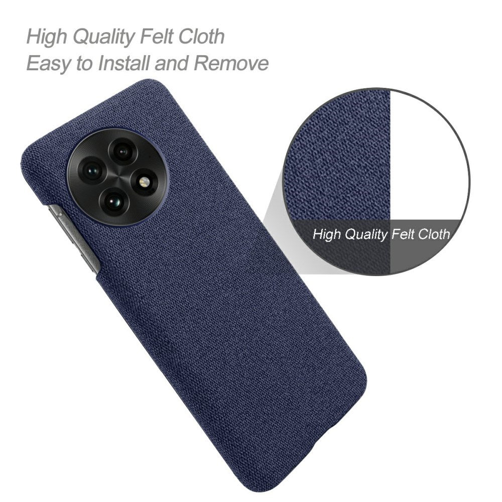 EIDERWOOD Stofbetrukket Plastik Cover - OnePlus 13 - Blå