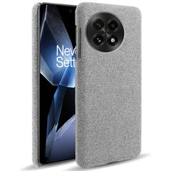 EIDERWOOD Stofbetrukket Plastik Cover - OnePlus 13 - Lysegrå