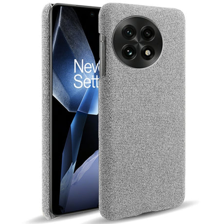 EIDERWOOD Stofbetrukket Plastik Cover - OnePlus 13 - Lysegrå
