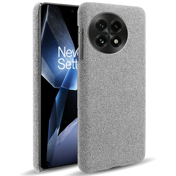 EIDERWOOD Stofbetrukket Plastik Cover - OnePlus 13 - Lysegrå