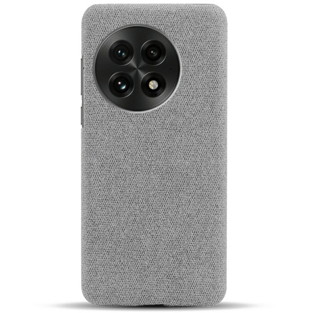 EIDERWOOD Stofbetrukket Plastik Cover - OnePlus 13 - Lysegrå