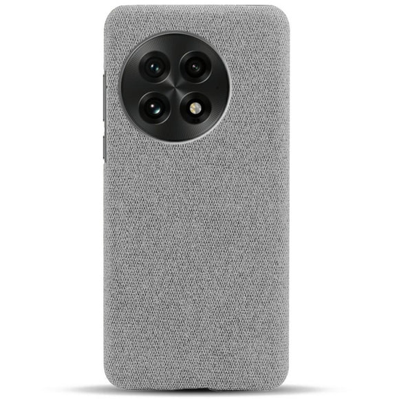 EIDERWOOD Stofbetrukket Plastik Cover - OnePlus 13 - Lysegrå